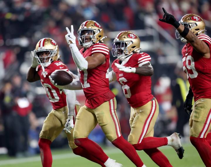 Ji’Ayir Brown’s interceptions outweigh Brock Purdy’s in 49ers’ ‘MNF’ win