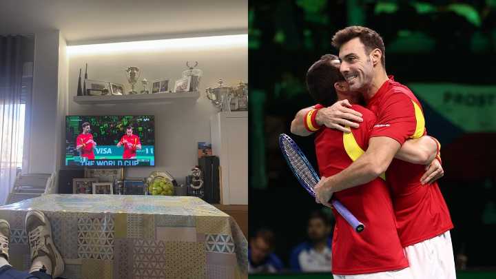 Carlos Alcaraz, uno más animando a España en la Copa Davis: "VAMOOOOOOOS!!!!"