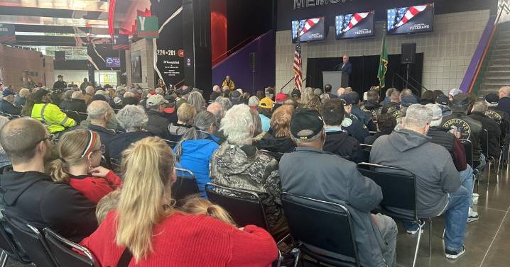 Veterans gather for annual ceremony at Numerica Veterans Arena