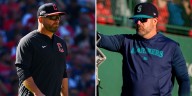 Stephen Vogt, Guardians bench coach Tony Arnerich look alike