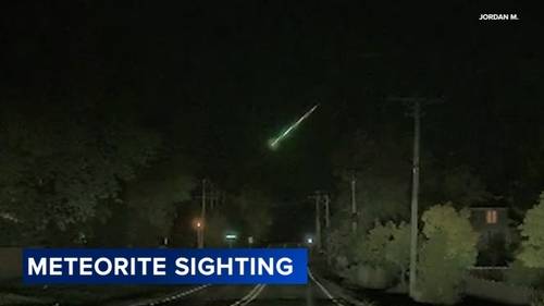 Apparent meteorite caught on camera in Chicago's northern suburbs, Wisconsin as Orionid meteor shower reached peak