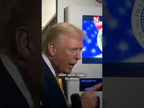 Trump Tells Reporter 'Quiet, Piggy' When Asked About Epstein Files