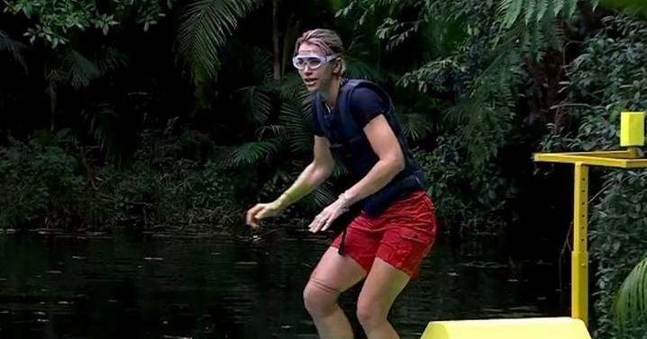 I'm A Celeb's Vogue Williams suffers nasty fall during challenging trial