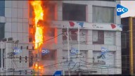 Fire breaks out at multi-storey building in Srinagar’s Rajbagh