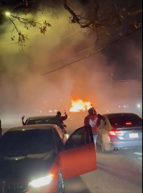 Two hurt in Malba street takeover