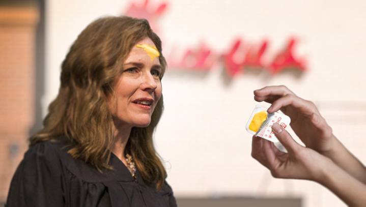 Evangelical Leaders Anoint Amy Coney Barrett With Cup Of Chick Fil A Sauce