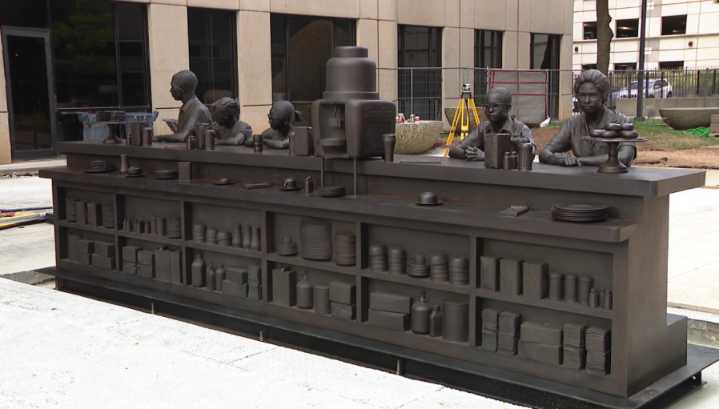 Alleged vandalism strikes downtown Oklahoma City civil rights monument