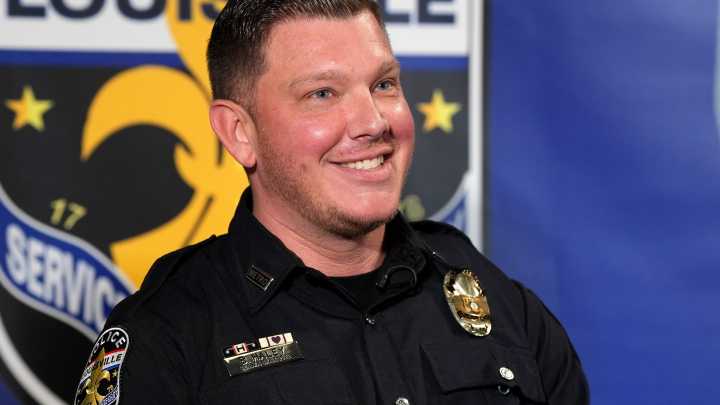 Officer Brandon Haley returns to patrol after surviving near
