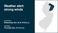 Update: Weather alert for strong winds in 5 N.J. counties until 2 a.m. Thursday