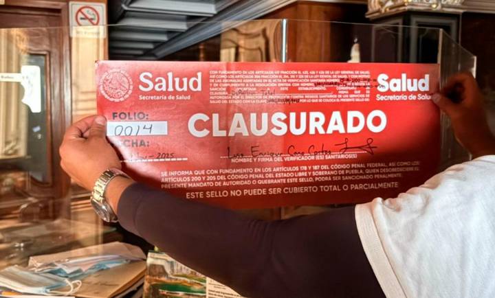 Clínica en Puebla es clausurada por graves fallas que alarmaron a autoridades