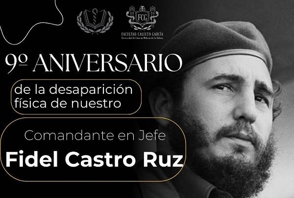 Conmemoran en Cuba aniversario del deceso de Fidel Castro