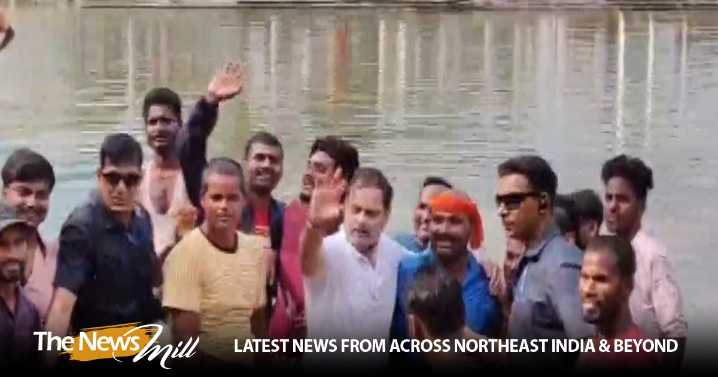 Bihar polls: Rahul Gandhi goes fishing in Begusarai pond; at rally takes ‘Yoga asana’ dig at  PM Modi