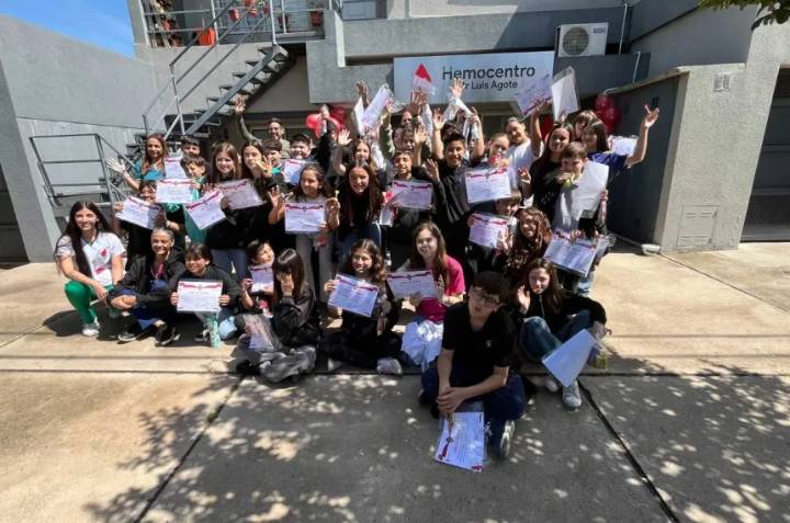 Jornada de Concientización sobre donación de sangre en la Escuela N° 180