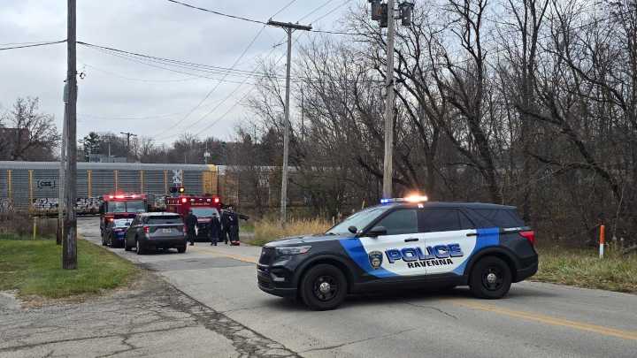 Pedestrian struck, killed by train Friday in Ravenna