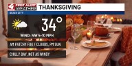 Mostly sunny and cold Thanksgiving, snow moves in Friday
