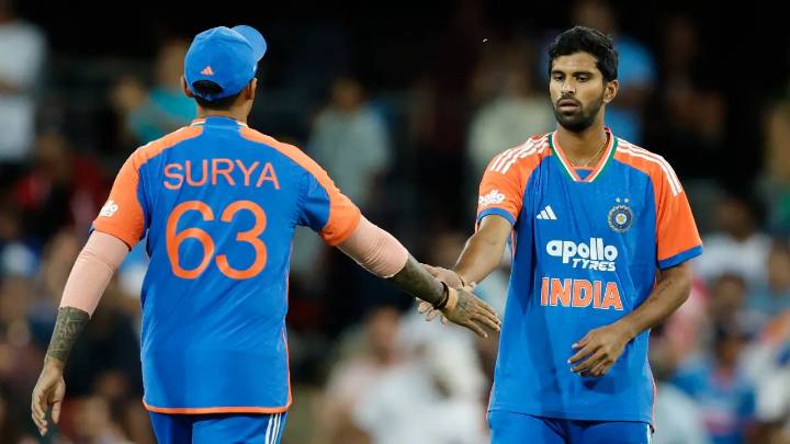 Washington Sundar's three-wicket haul helps India win by 48 runs