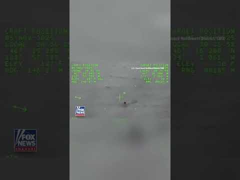 RESCUE AT SEA: Coast Guard saves two from overturned boat #shorts #usa #us #news #breaking