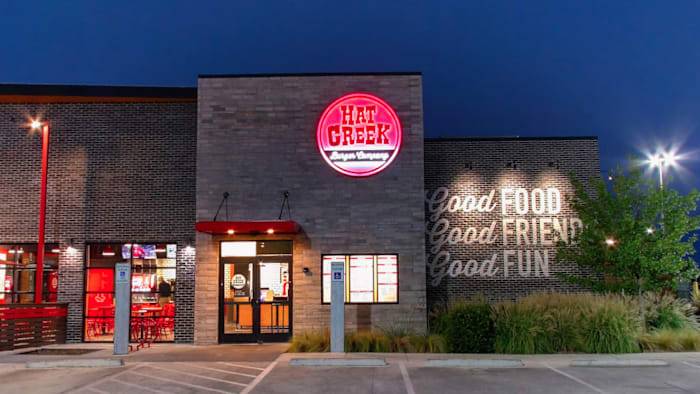 Fans with Texas Longhorns gear can get free cheeseburgers at Hat Creek Burger Company on Saturday