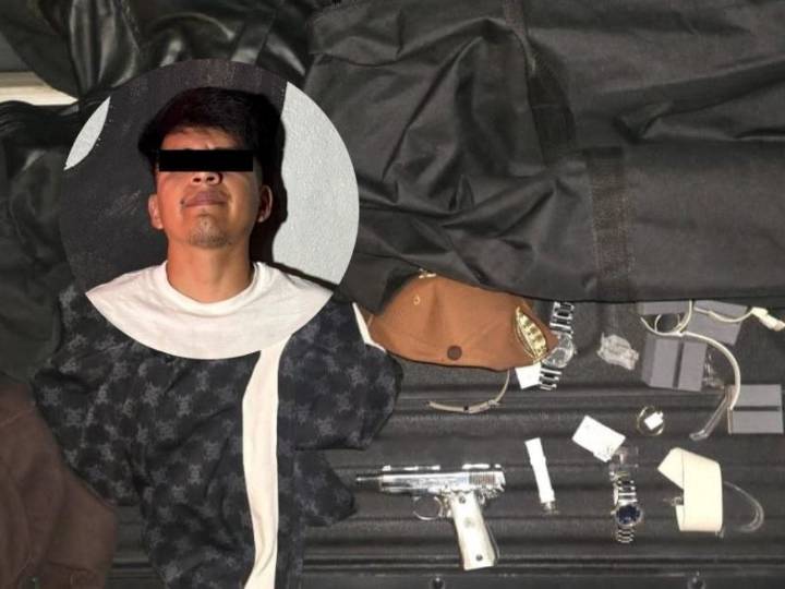 Capturan a sujeto con parte del botín robado en joyería