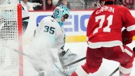 Seattle Kraken fall to Red Wings 4-2 in Daccord's return