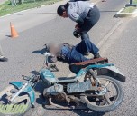 PUERTO VILELAS: Un Anciano Resultó Lesionado Al Perder El Control De Su Moto