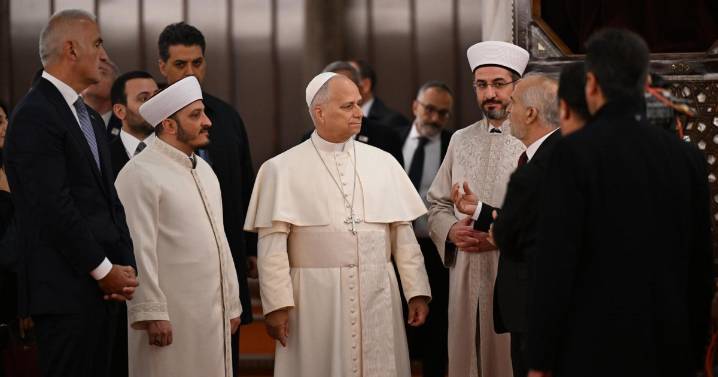 El Papa, descalzo, visita la Mezquita Azul de Estambul, pero rehúsa rezar en ella