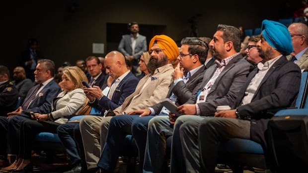 Frustrated community grills police, politicians about extortion in B.C.’s Lower Mainland