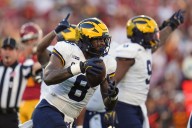 Michigan’s Derrick Moore on sack streak not seen in nearly two decades