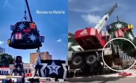 Se desplomó una grúa en Brasil durante los preparativos navideños: un muerto