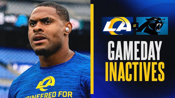 Jarquez Hunter and Derion Kendrick among Rams' inactives for Week 13 at Panthers