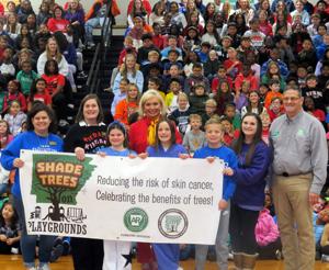 International Studies Magnet students plant shade trees