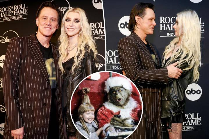Jim Carrey reunites with Taylor Momsen 25 years after starring in 'Grinch' movie