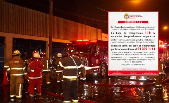 Restablecen línea telefónica de bomberos tras fallas en el operador: problemas técnicos habrían ocasionado la suspensión temporal