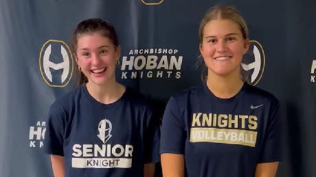 Hoban's Samantha Dehrmann, Kathleen Jones