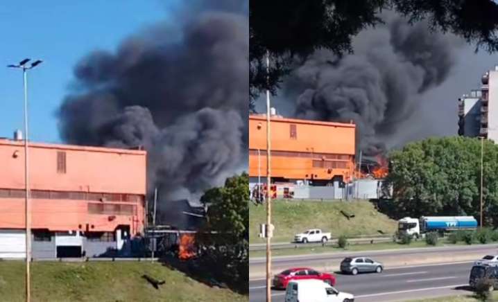 Voraz incendio en un polo textil de Ciudad Celina: hay heridos y peligro de derrumbe