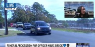 Funeral procession for Vivian officer Marc Brock