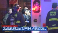 Woman set on fire on CTA Blue Line train near Clark and Lake in the Loop; 1 in custody could be linked to City Hall fire: sources
