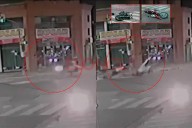 Video muestra el momento del tremendo choque entre dos motos en avenida Almafuerte