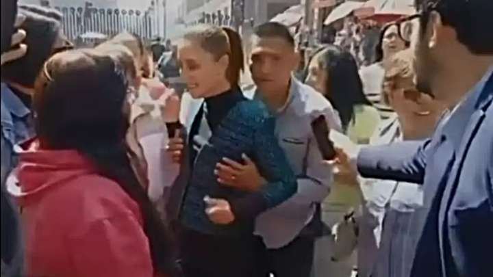 Cómo fue el acoso que sufrió la presidenta Sheinbaum en México
