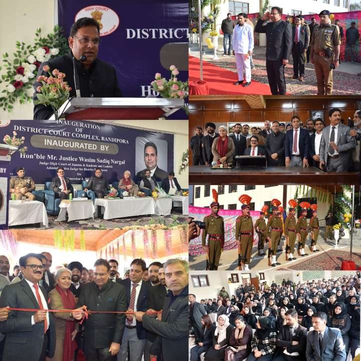 Justice Wasim Sadiq Nargal inaugurates  New Court Complex in Bandipora