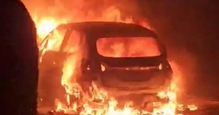 Firebomb terror in UK street as cars set alight in horror early morning blaze