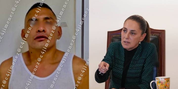 Detienen al hombre que acosó a la presidenta Claudia Sheinbaum