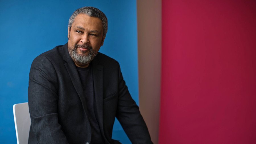 Oscar-winning filmmaker Kevin Willmott speaking in Little Rock