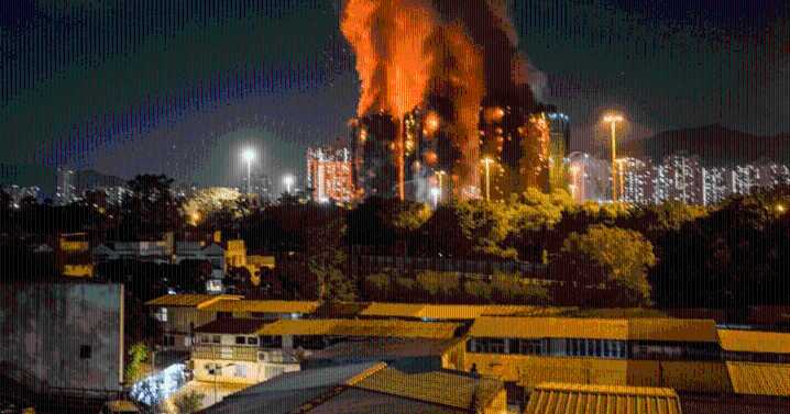 Al menos 12 muertos en un incendio de gran magnitud en edificios de Hong Kong: hay personas atrapadas