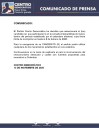 El CD anuncia que no habrá encuenta el 28 de noviembre