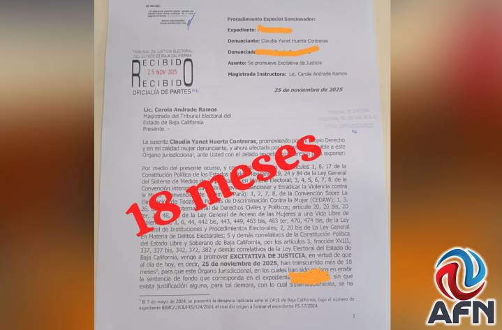 Lleva 18 meses esperando respuesta a su denuncia contra diputada García