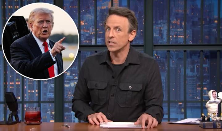 Trump takes aim at Seth Meyers, suggests his show is 'illegal'