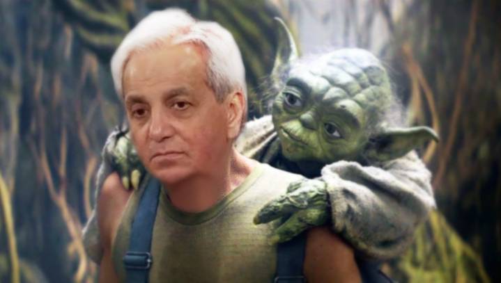 Benny Hinn Travels To Dagobah To Master His Power To Knock People Over