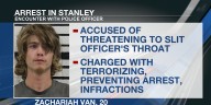 Man charged with threatening to kill officer in Stanley