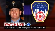 Family and community members attend funeral for fallen FDNY firefighter Patrick Brady who died battling Brooklyn fire